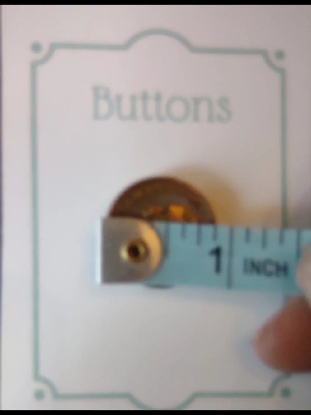 vintage Masonic button Brass-Tone Round Shank Button King George
